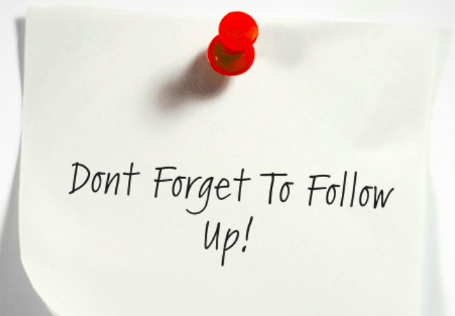 Follow Up- Best Tips for Jobs