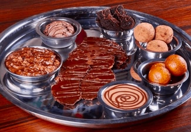 Desi Klub Chocolate Thali- Special Thali Restaurants In Mumbai
