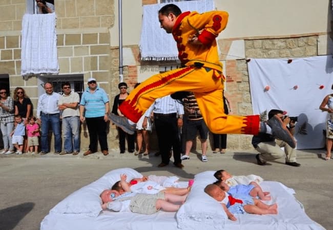 El Colacho Baby Jumping Festival Spain- Weird Festivals in the World