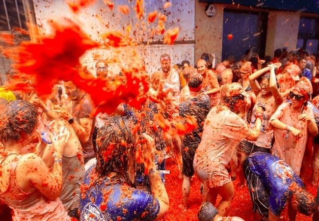 La Tomatina Spain- Weird Festivals in the World