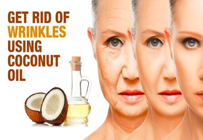 Use Coconut Oil- Home Remedies for Wrinkles