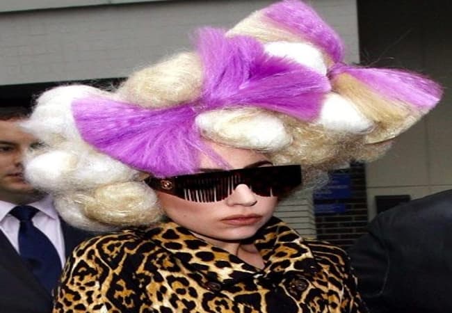 Lady Gaga- Weird Hairstyle Of Celebrities