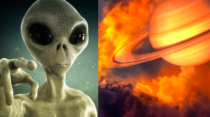 Aliens on Saturn Moon