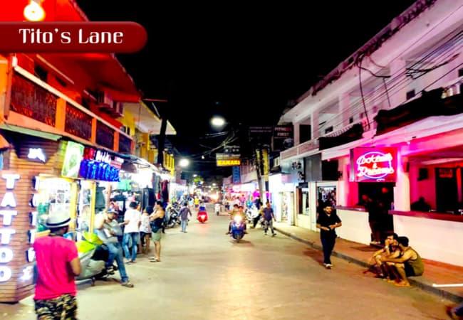 Titos Lane- Best Places in Goa